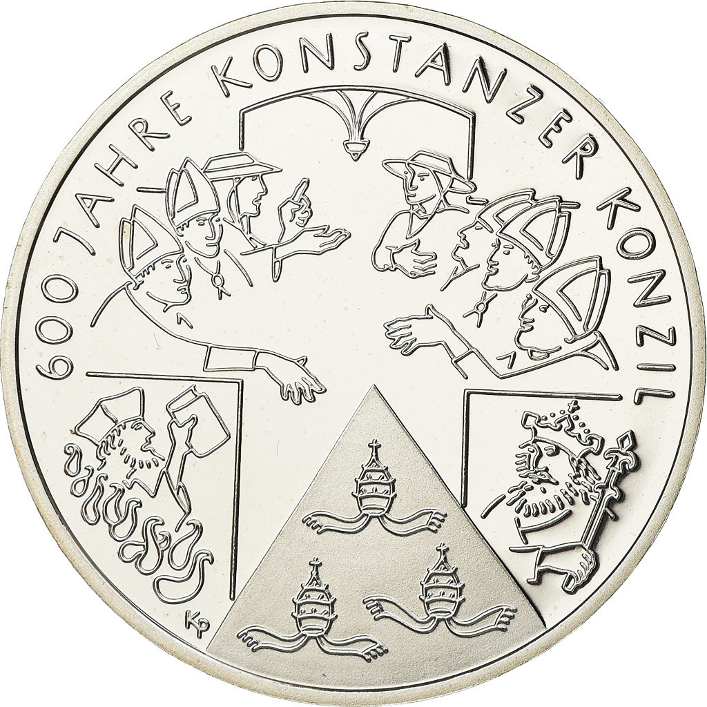 Duitsland, 10 Euro, Konstanzer Konzil, 2014, UNC-, Zilver