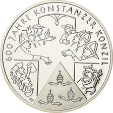 Alemanha, 10 Euro, Konstanzer Konzil, 2014, MS(63), Prata