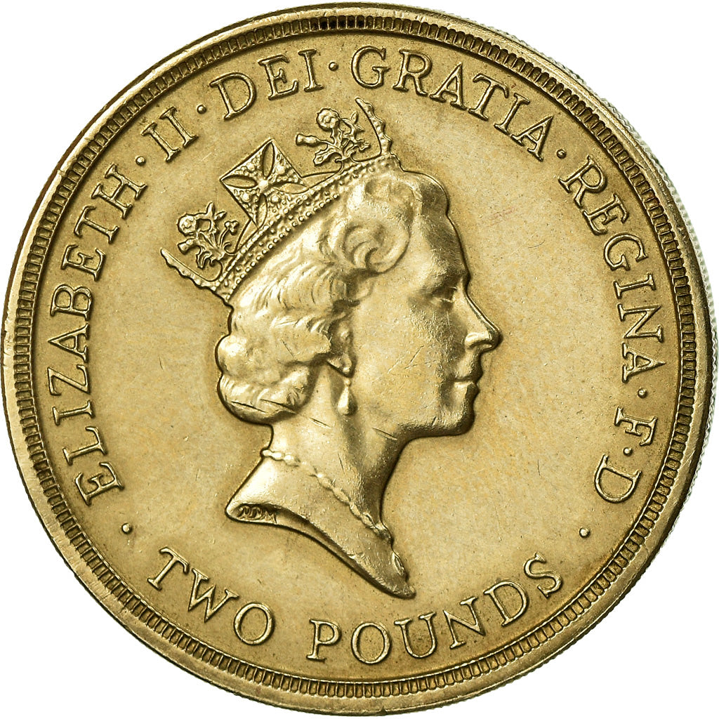 Monnaie, Grande-Bretagne, Elizabeth II, 2 Pounds, 1995, TTB, Nickel-brass