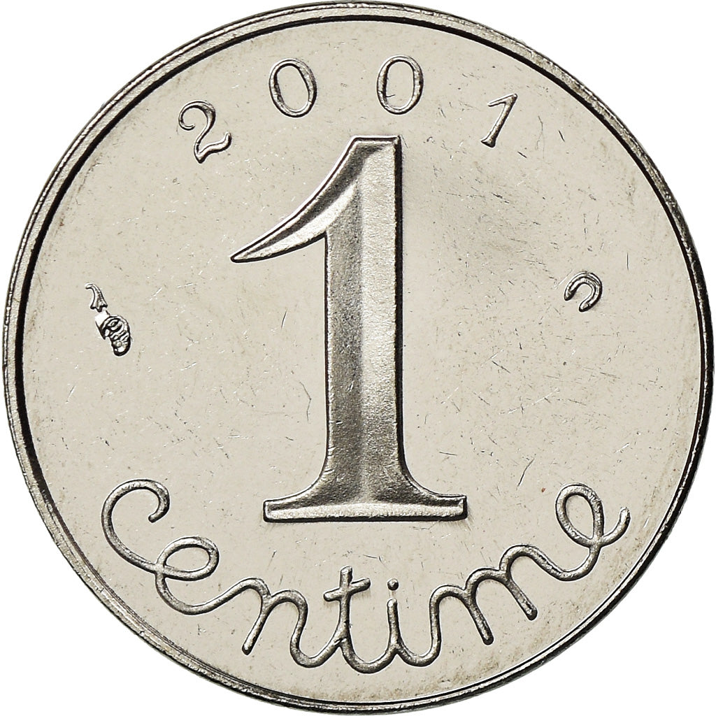 Münze, Frankreich, Épi, Centime, 2001, Paris, Proof, STGL, Stainless Steel