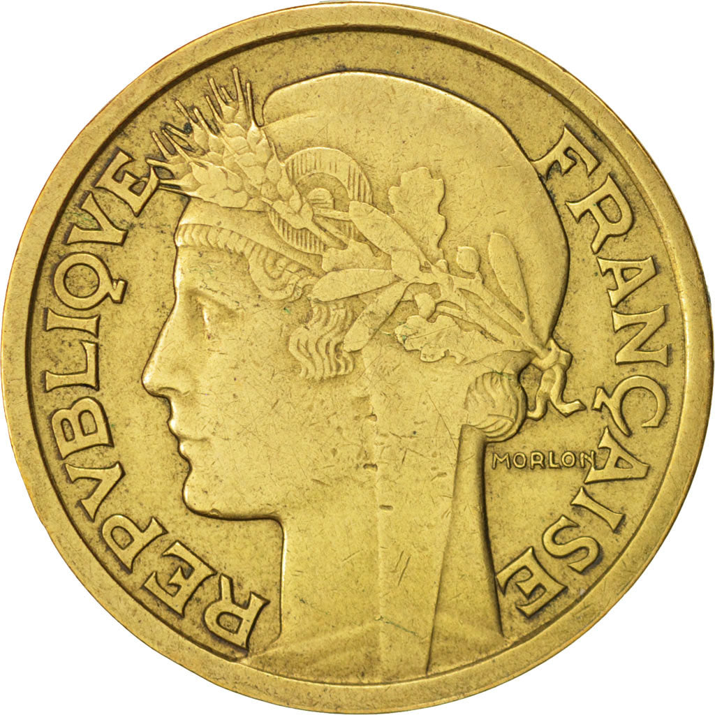 France, Morlon, 2 Francs, 1940, Paris, Aluminum-Bronze, KM:886, Gadoury:535