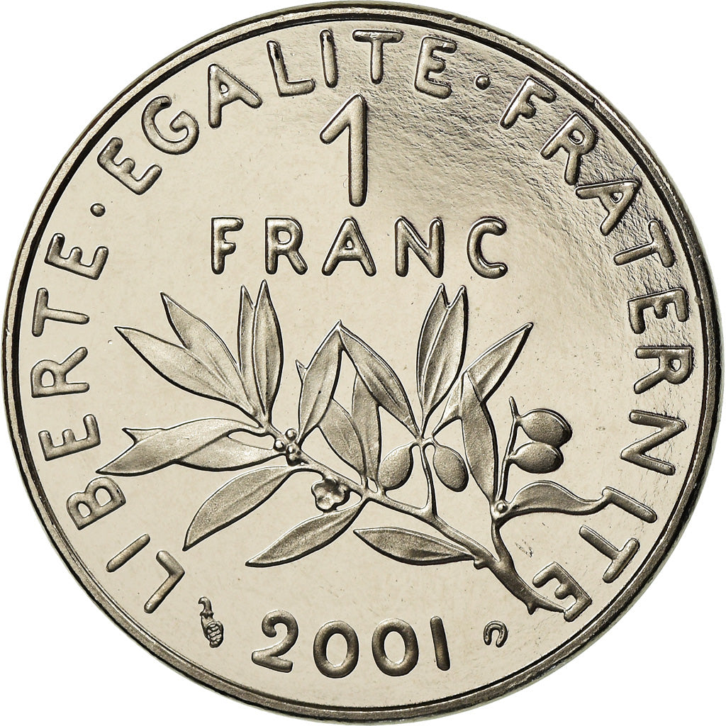 Monnaie, France, Semeuse, Franc, 2001, Paris, Proof, FDC, Nickel, Gadoury:474b