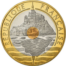 Coin, France, Mont Saint Michel, 20 Francs, 2001, Paris, Proof, MS(65-70)