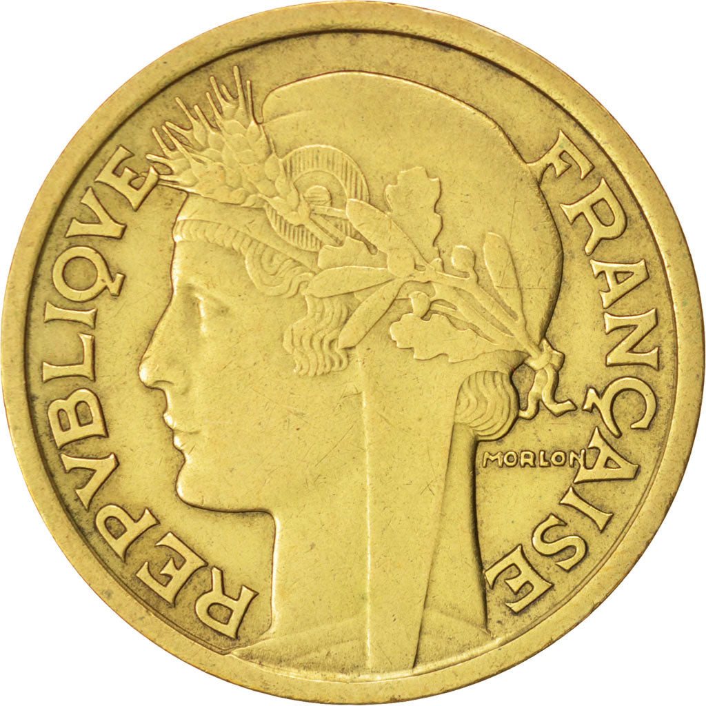 Coin, France, Morlon, 2 Francs, 1941, EF(40-45), Aluminum-Bronze, KM:886