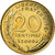 Moneta, Francja, Marianne, 20 Centimes, 2000, Paris, MS(63), Aluminium-Brąz