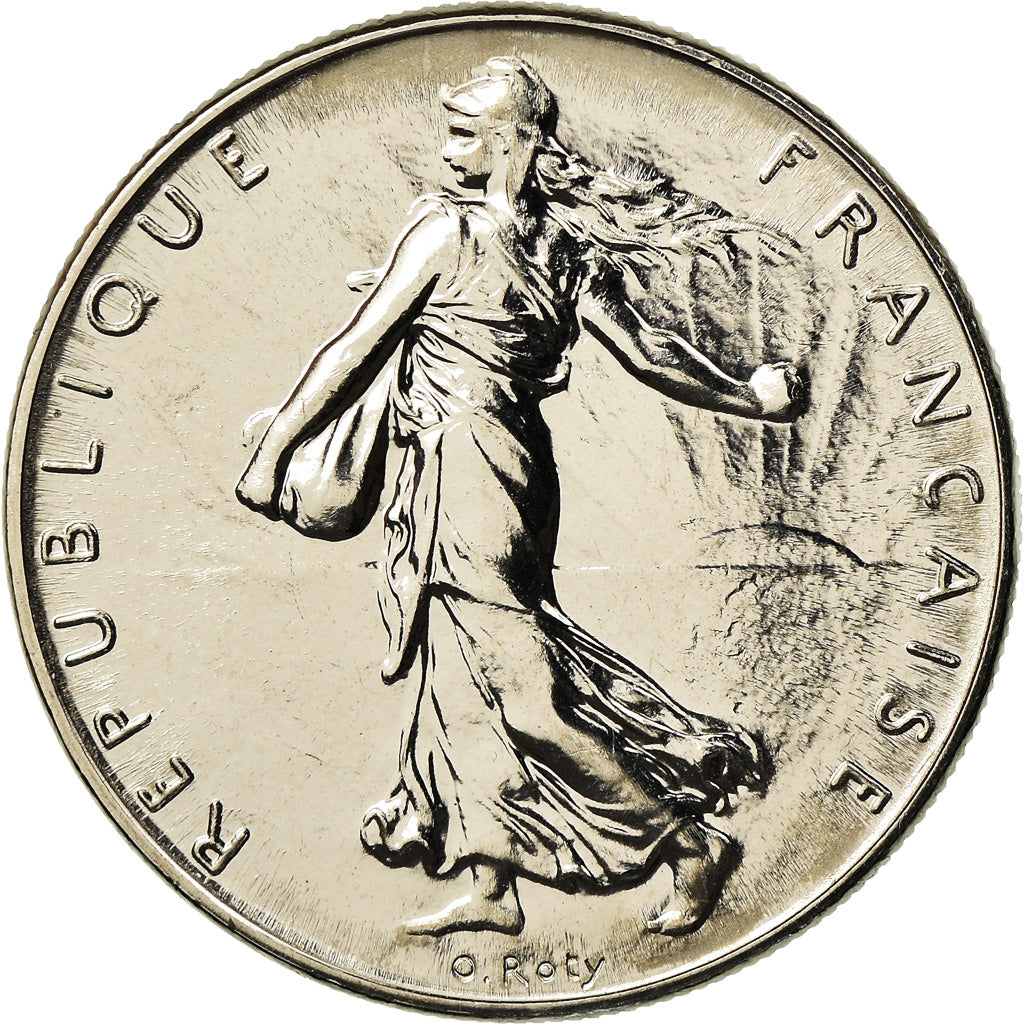 Coin, France, Semeuse, Franc, 2000, Paris, MS(63), Nickel, KM:925.2, Gadoury:474