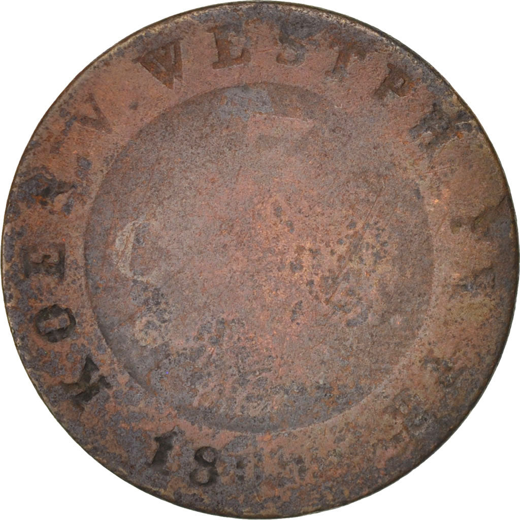 German States, WESTPHALIA, Jerome, 3 Centimes, 1809, Cassel, KM:92