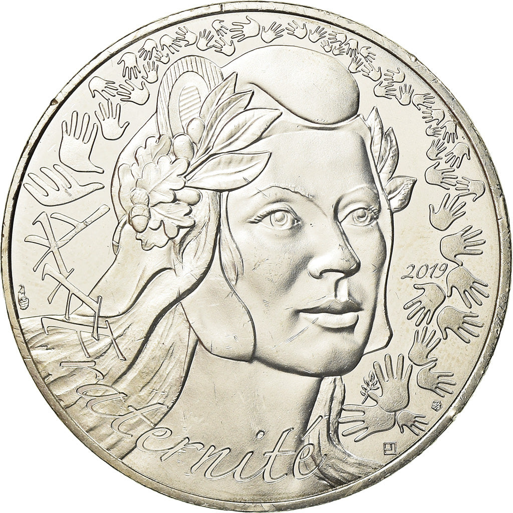Francja, 20 Euro, Marianne, 2019, MS(63), Srebro