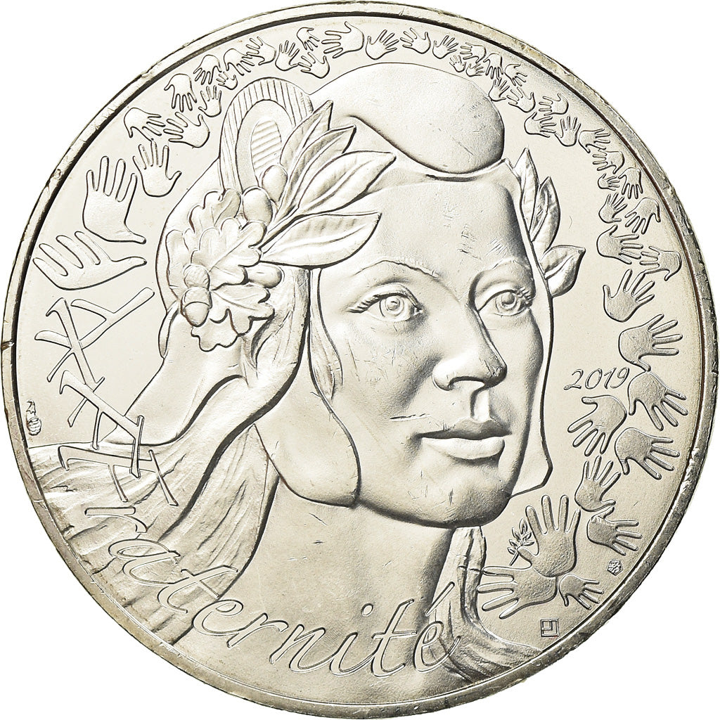 França, 20 Euro, Marianne, 2019, MS(63), Prata