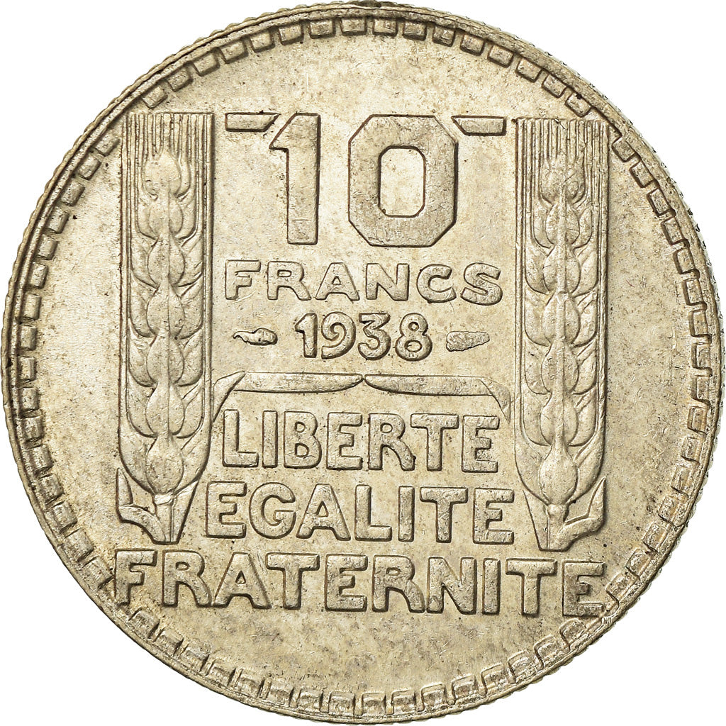 Coin, France, Turin, 10 Francs, 1938, Paris, EF(40-45), Silver, KM:878