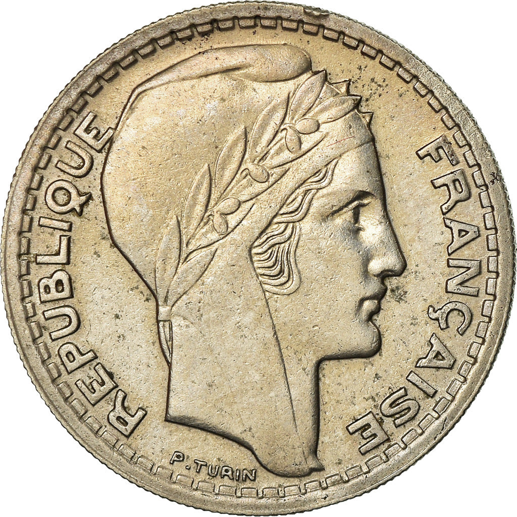 Monnaie, France, Turin, 10 Francs, 1945, Paris, Rameaux courts, TTB
