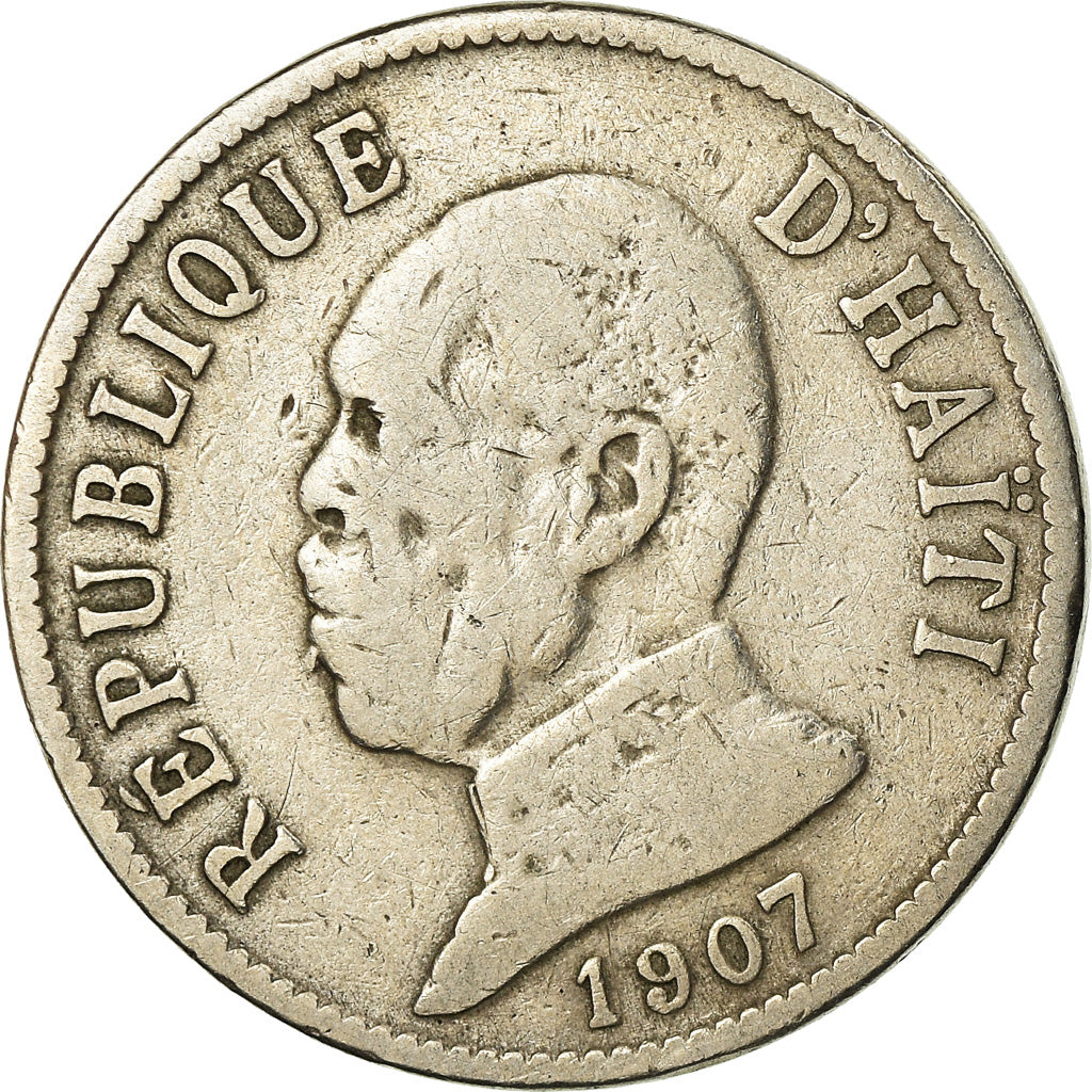 Coin, Haiti, 20 Centimes, 1907, VF(20-25), Copper-nickel, KM:55
