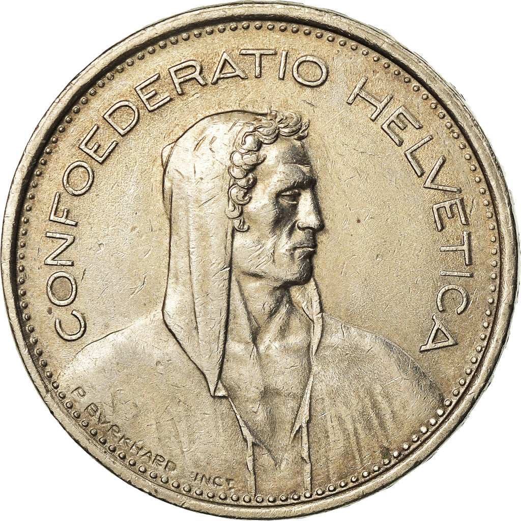 Coin, Switzerland, 5 Francs, 1970, Bern, EF(40-45), Copper-nickel, KM:40a.1