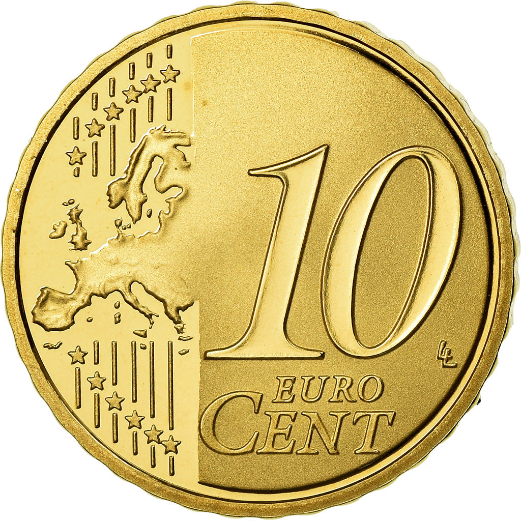 Francia, 10 Euro Cent, 2007, Proof / BE, FDC, Ottone, KM:1410