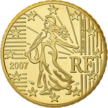 Frankreich, 50 Euro Cent, 2007, Proof / BE, STGL, Messing, KM:1412