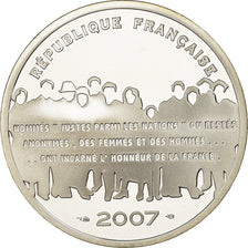 France, 15 Euro, Le Panthéon, 2007, Proof / BE, FDC, Argent, KM:A1450