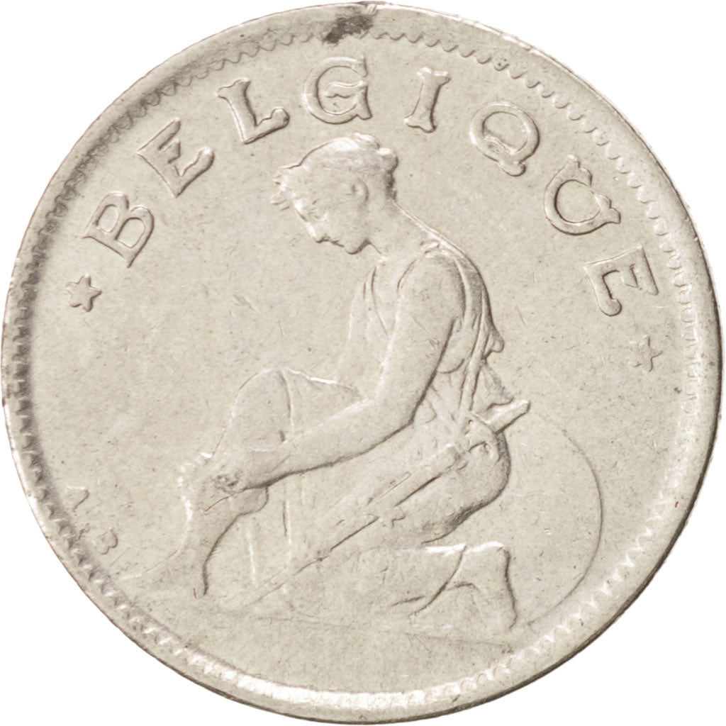 Coin, Belgium, 50 Centimes, 1922, EF(40-45), Nickel, KM:87