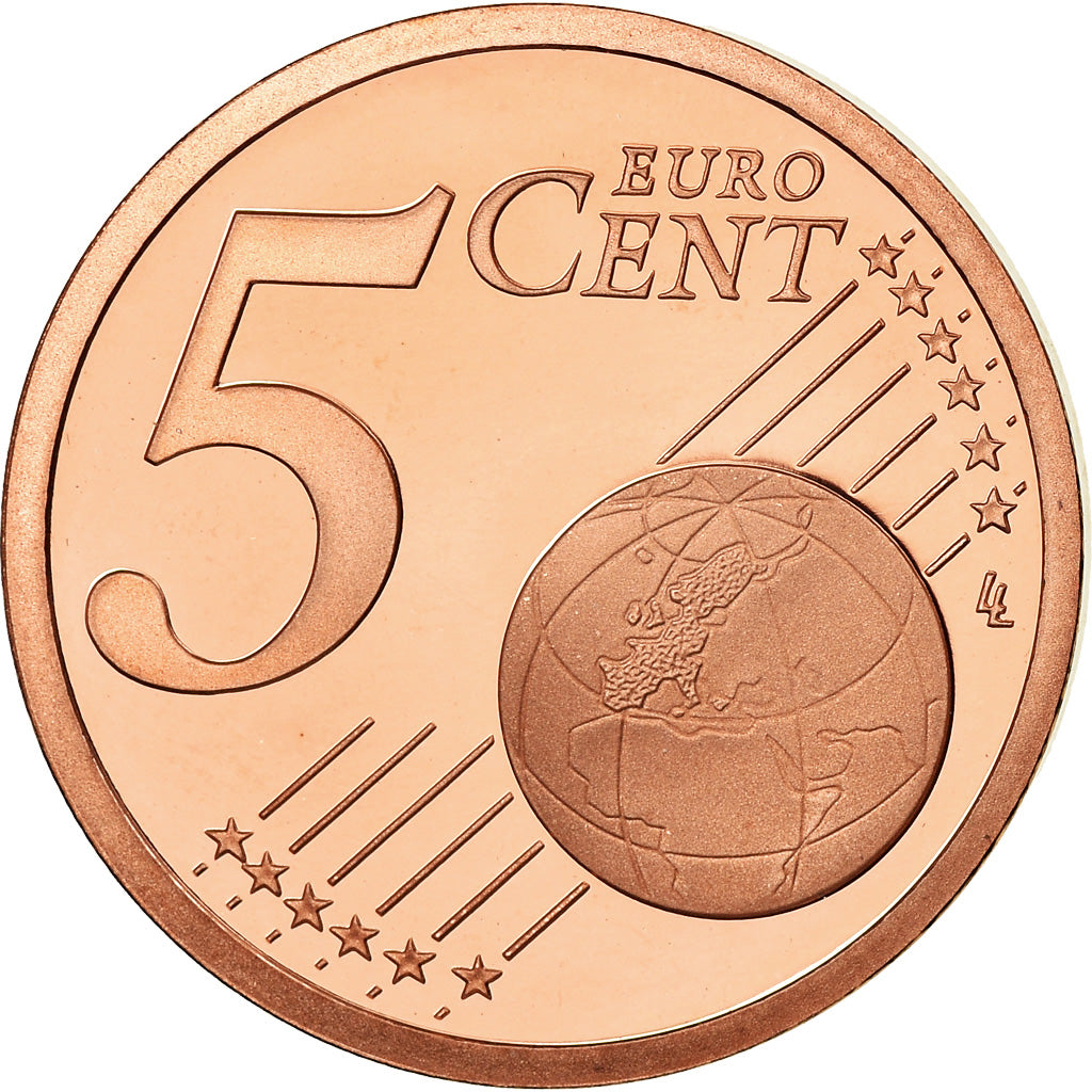 France, 5 Euro Cent, 2012, Proof / BE, MS(65-70), Copper Plated Steel, KM:1284