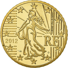 France, 50 Euro Cent, 2012, Proof / BE, MS(65-70), Brass, KM:1412