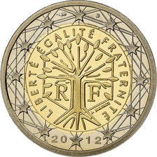 France, 2 Euro, 2012, Proof / BE, MS(65-70), Bi-Metallic, KM:1414