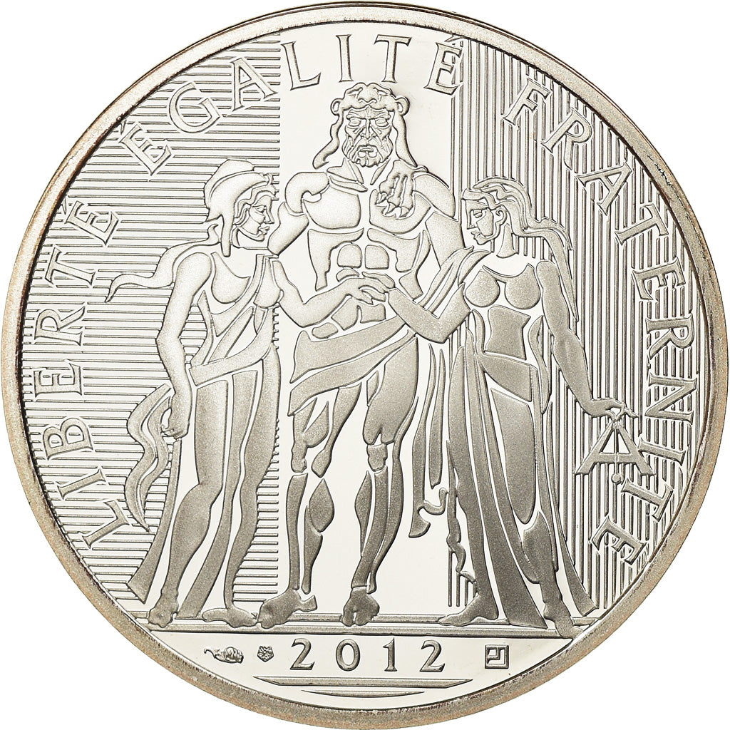 France, Hercule, 10 Euro, 2012, Proof / BE, MS(65-70), Silver, KM:2073