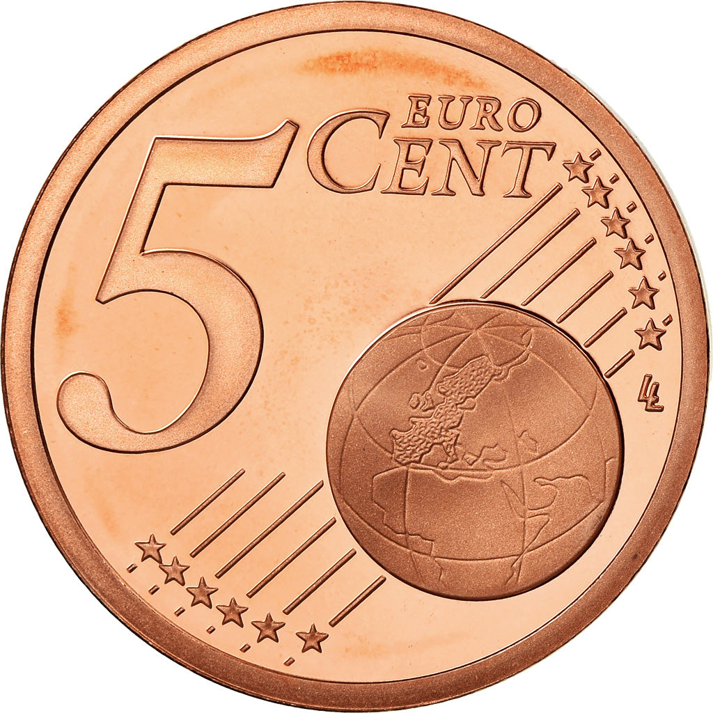 Frankreich, 5 Euro Cent, 2011, Proof / BE, STGL, Copper Plated Steel, KM:1284