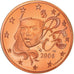 France, 2 Euro Cent, 2008, Proof / BE, MS(65-70), Copper Plated Steel, KM:1283