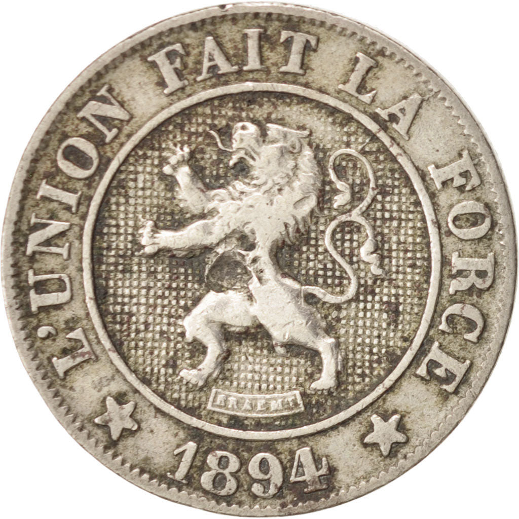 Belgium, Leopold II, 10 Centimes, 1894, Copper-nickel, KM:42
