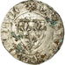 Monnaie, France, Charles VI, Blanc Guénar, Tours, TB, Billon, Duplessy:377A