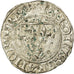 Coin, France, Charles VI, Blanc Guénar, Tours, VF(20-25), Billon, Duplessy:377A