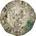 Coin, France, Charles VI, Blanc Guénar, Angers, VF(20-25), Billon