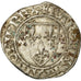 Monnaie, France, Charles VI, Blanc Guénar, Angers, TB, Billon, Duplessy:377A