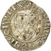 Monnaie, France, Charles VI, Blanc Guénar, Angers, TB+, Billon, Duplessy:377A