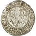 Coin, France, Charles VI, Blanc Guénar, Angers, VF(30-35), Billon
