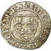 Monnaie, France, Charles VI, Blanc Guénar, Angers, TB+, Billon, Duplessy:377A