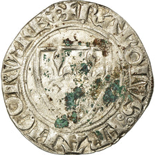 Coin, France, Charles VI, Blanc, Cremieu, VF(20-25), Billon, Duplessy:377A