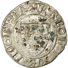 Coin, France, Charles VI, Blanc, Cremieu, VF(20-25), Billon, Duplessy:377A