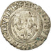 Coin, France, Charles VI, Blanc Guénar, Montpellier, VF(30-35), Billon