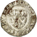 Monnaie, France, Charles VI, Blanc Guénar, Saint Lô, TB, Billon, Duplessy:377A