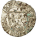 Coin, France, Charles VI, Blanc Guénar, Romans, VF(20-25), Billon