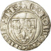 Coin, France, Charles VI, Blanc Guénar, Romans, EF(40-45), Billon