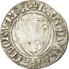Münze, Frankreich, Charles VI, Blanc Guénar, S, Billon, Duplessy:377