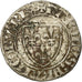 Monnaie, France, Charles VI, Blanc Guénar, TB, Billon, Duplessy:377