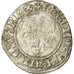 Monnaie, France, Charles VI, Blanc Guénar, TB, Billon, Duplessy:377