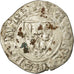 Coin, France, Charles VI, Blanc Guénar, Rouen, VF(20-25), Billon, Duplessy:377A