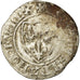 Coin, France, Charles VI, Blanc Guénar, Rouen, VF(20-25), Billon, Duplessy:377A