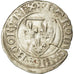 Coin, France, Charles VI, Blanc Guénar, Rouen, VF(30-35), Billon, Duplessy:377A
