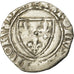 Monnaie, France, Charles VI, Blanc Guénar, TB, Billon, Duplessy:377