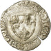 Monnaie, France, Charles VI, Blanc Guénar, TB, Billon, Duplessy:377