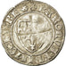Coin, France, Charles VI, Blanc Guénar, VF(20-25), Billon, Duplessy:377